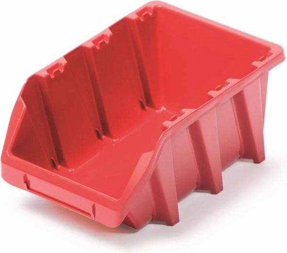 boîte empilable en plastique BINEER LONG 25 × 16 × 11 cm, rouge