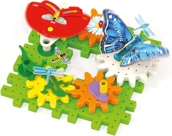 Quercetti Garden in Motion – gear construction set for kids