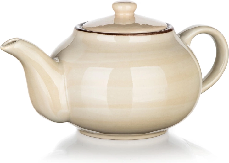 Théière en céramique 0,9 l crème PALAS