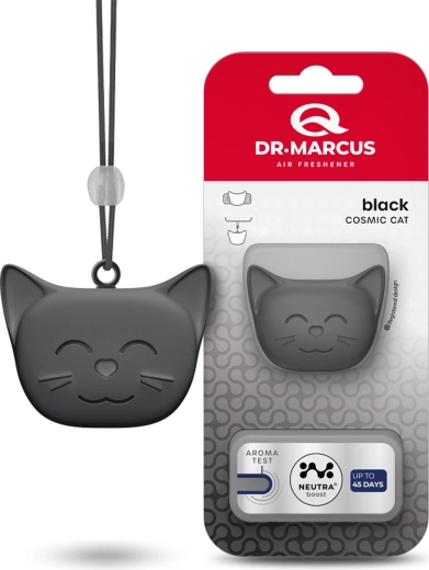Dr. Marcus Cosmic Cat luchtverfrisser voor in de auto Black