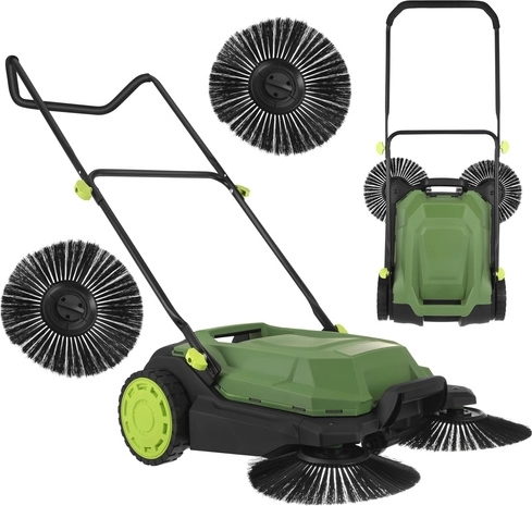 GARDLOV Nexo 68 cm manual sweeper with 24 l container