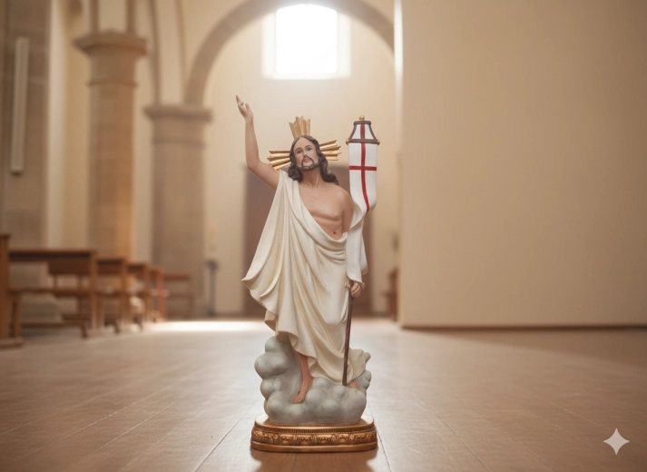 Figure de Jésus ressuscité 81 cm - 1 pièce