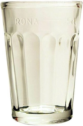 Verre doseur 50 ml avec estampille, petit verre en verre transparent