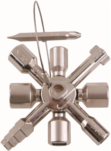 Clé universelle pour armoires de distribution avec embout UNIKEY DB1