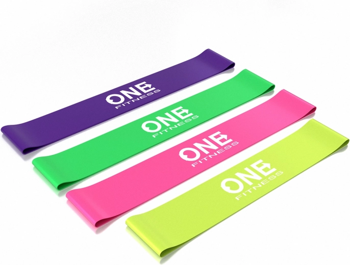 Set weerstandsbanden ONE Fitness – set oefenlussen voor training en revalidatie