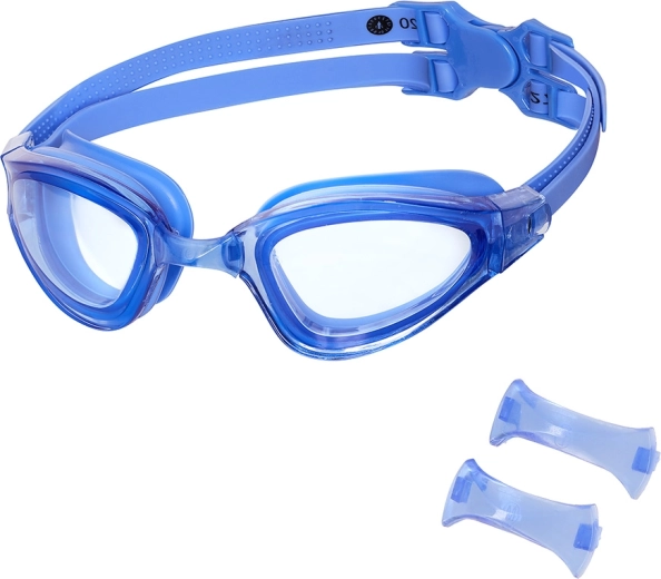 Lunettes de natation NILS Aqua bleues avec anti-buée et protection UV