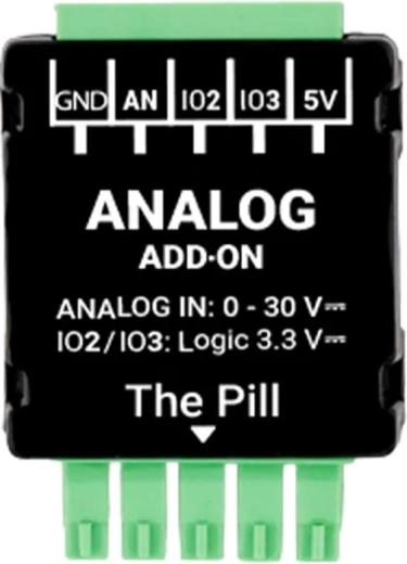Module analogique Shelly 0–30 V pour Shelly the Pill