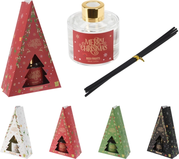 Diffuseur d’arôme de Noël avec bâtonnets en rotin 100 ml - 1 pièce