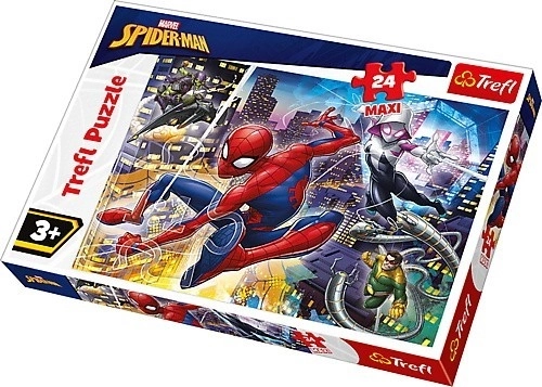 Maxi puzzel 24 stukjes – ONVERSCHROKKEN SPIDER‑MAN