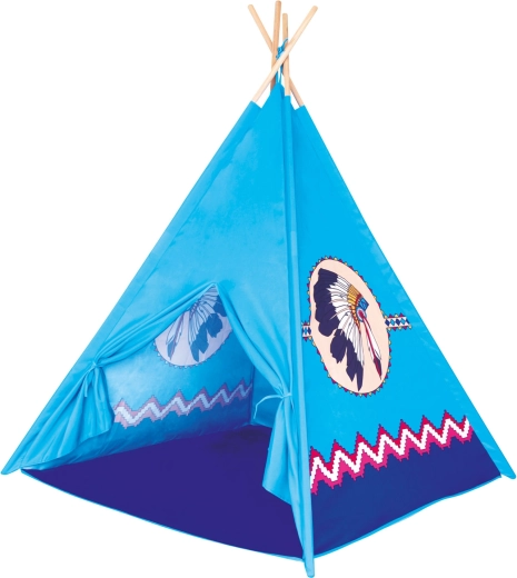 Bino Indian-style blue teepee