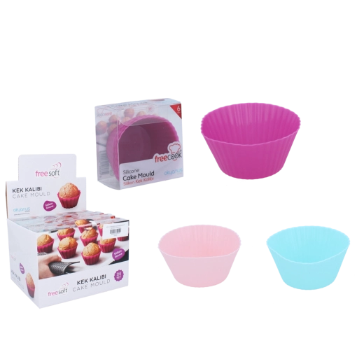 Silicone Muffin Cups, Set of 6