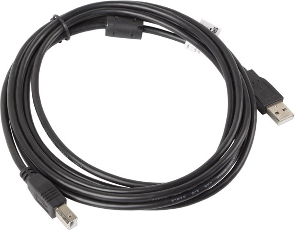 USB 2.0 Cable AM-BM 3M Lanberg Black