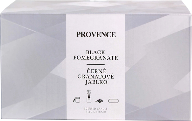 Cadeauset PROVENCE Black Pomegranate – kaars en diffuser