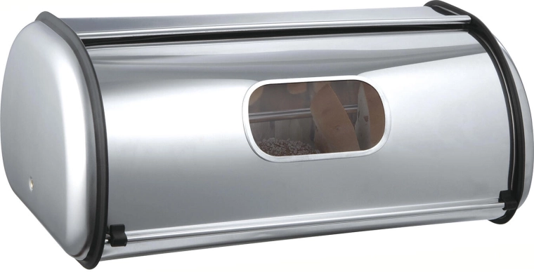 Boîte à pain en acier inoxydable AKCENT 43,5 × 27,5 × 18,5 cm