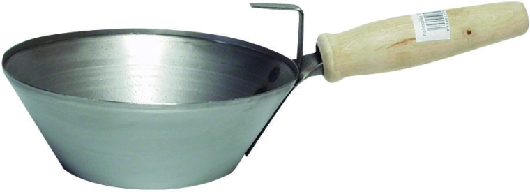Steel masonry scoop with wooden handle 210 mm