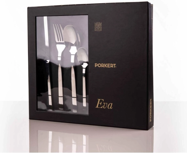 Eva stainless steel cutlery set, 24 pieces