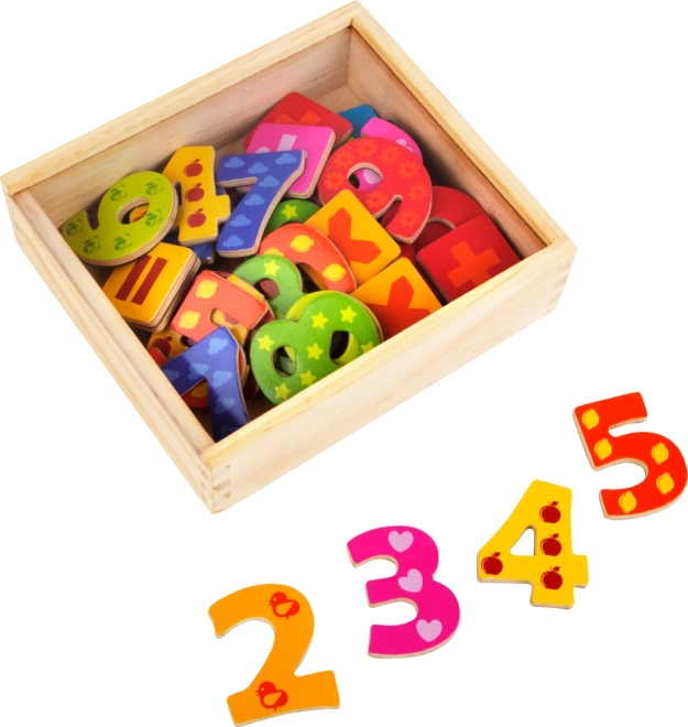 Small Foot wooden colorful magnetic numbers 40 pcs