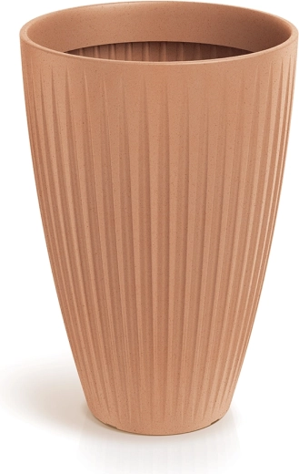 Hoge bloempot Latia Round High 40 cm terracotta