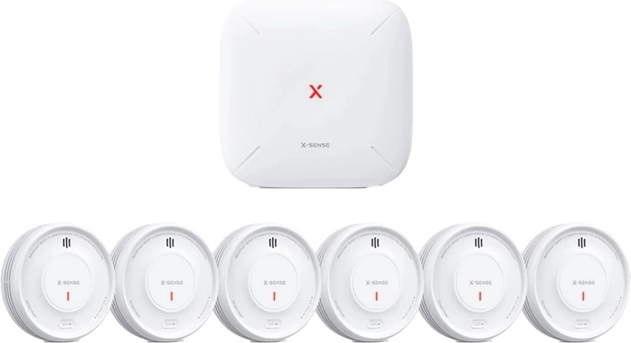 Ensemble de 6 détecteurs de fumée X-Sense XS0D-MR avec station de base SBS50