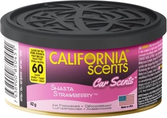 Désodorisant auto California Scents Shasta Strawberry