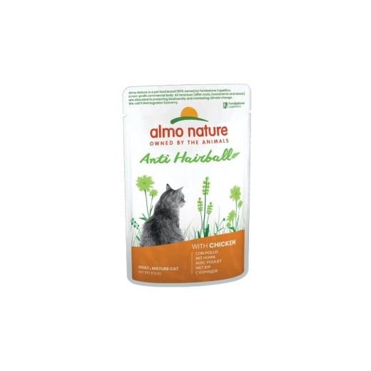 Almo Nature Anti-Hairball pouch for cats chicken 70 g