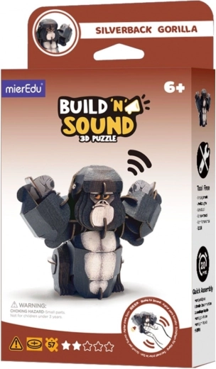 3D-puzzel MierEdu Bouw en luister – gorilla