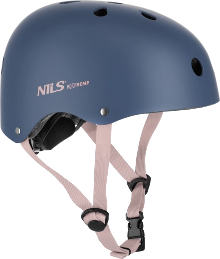 Casque NILS Extreme pro pour patinage et cyclisme – bleu – XS (48-52 cm)