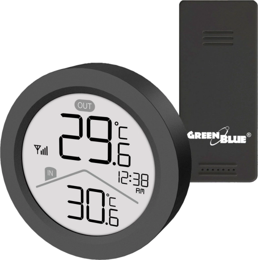 Météostation sans fil GreenBlue avec capteur extérieur GB162B - 1 pièce