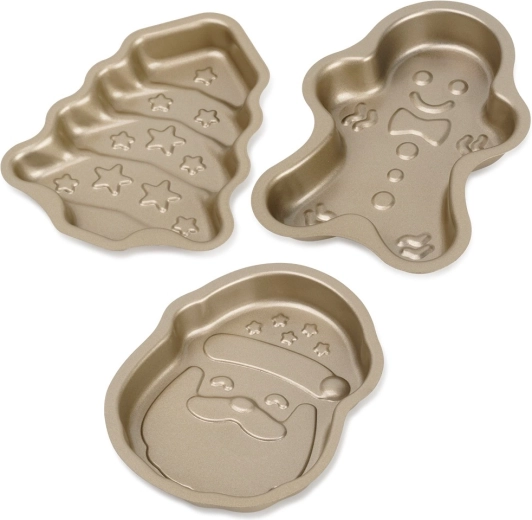 Set de 3 emporte-pièces en acier pour biscuits