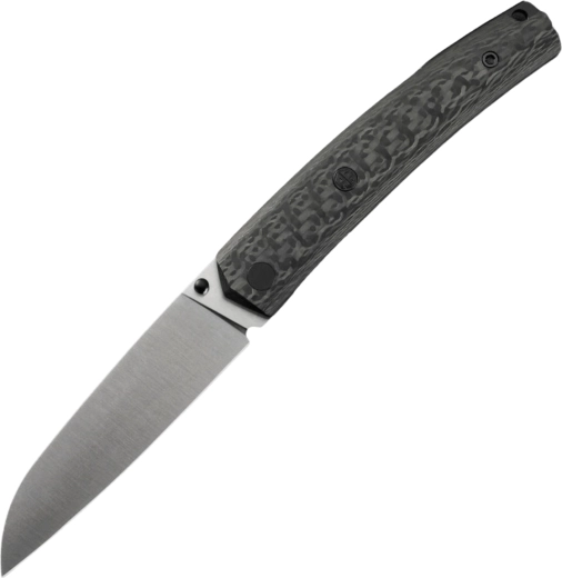 Petrified Fish Patte V5 Klappmesser (EDC) mit Sheepfoot-Klinge und Carbonfaser-Griff