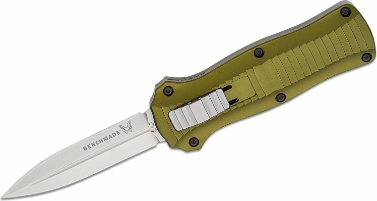 Benchmade Mini Infidel Woodland Green – automatisch mes, gelimiteerde editie