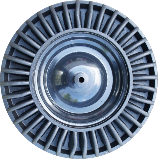 Wiel met massief rubber op stalen velg – 2e keus, diameter 390 mm