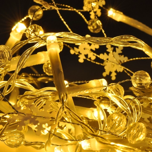Solight decoratieve LED-lichtslinger met hangers, 20 LED's, 2 m, op batterijen