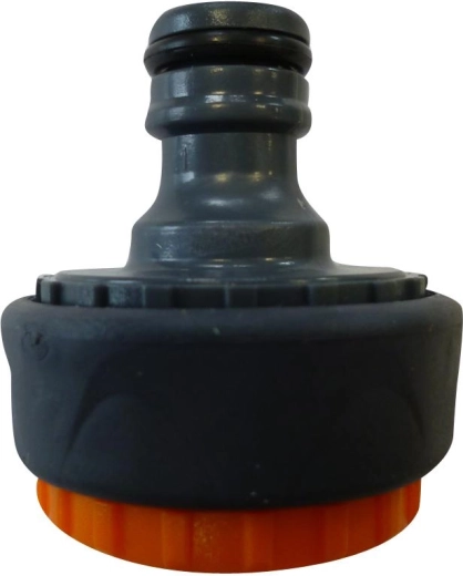 Garden tap adapter with 1" / 3/4" female thread