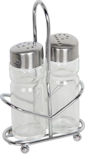 Salt and Pepper Shaker Set with Stand