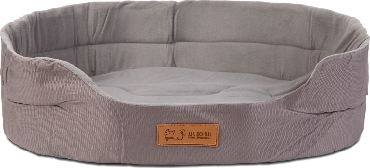 Graues Hundebett 100 × 68 × 15 cm