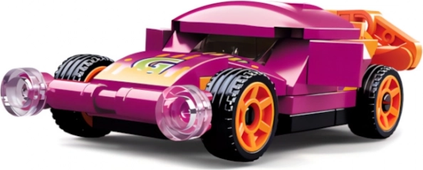 Sluban Power Bricks Purple Pull-Back Car