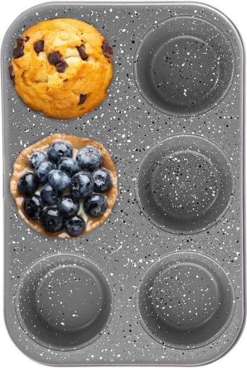 Moule à muffins en granit GRANDE, 6 pcs