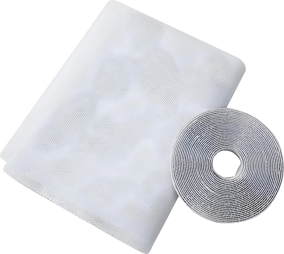 Insectenhor voor raam 150 × 130 cm wit