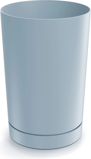 Bloempot Tubo 30 cm lichtgrijs met inzet