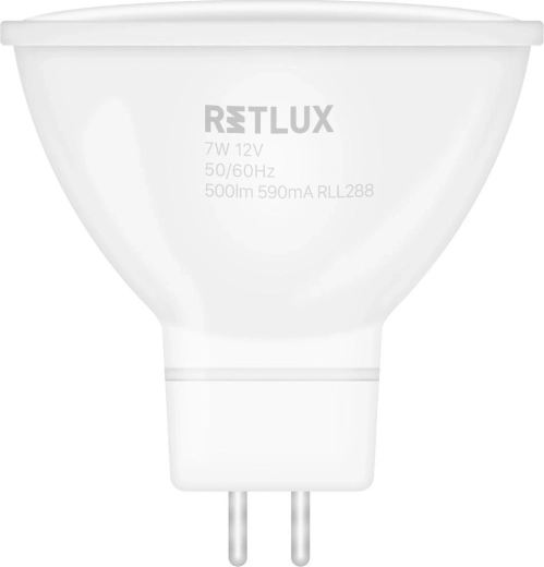 Ampoule LED réflecteur RETLUX GU5,3 7 W 12 V blanc chaud