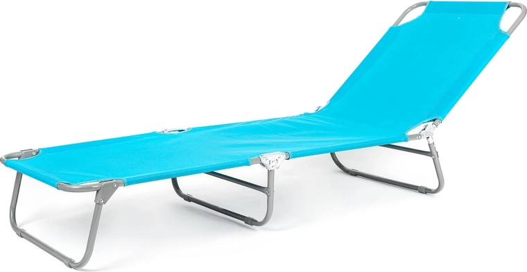 SUNBAY Lounger light blue metal 186 × 53 × 24 cm, load capacity 100 kg