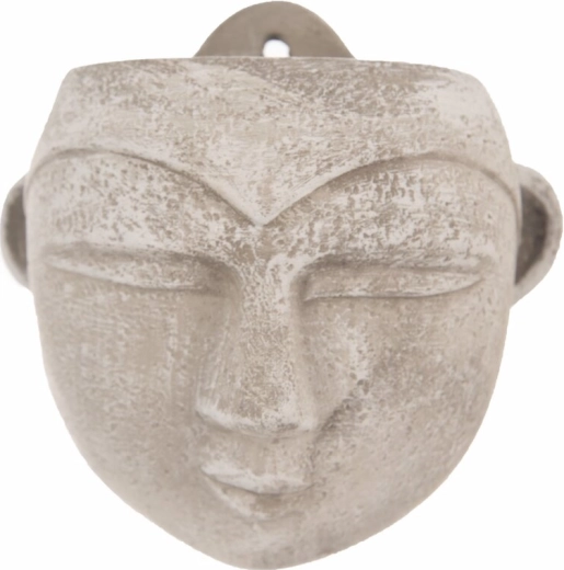Hanging Concrete Head Planter – Grey