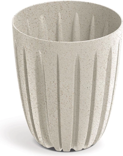 Pot Wario Eco Wood 19,2 cm blanc avec décor bois