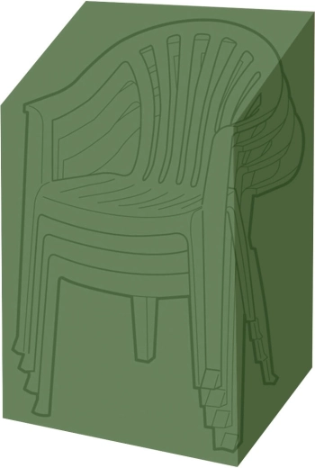 Afdekzeil voor 4 tuinstoelen 61 × 68 × 107 cm, PE 90 g/m², groen