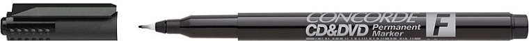 Permanent Marker CONCORDE for CD and DVD, Black