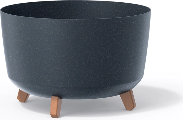 Gracia Eco Wood Planter on Legs 23.5 cm, Anthracite