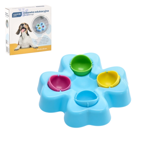 Interaktives Lernspielzeug für Hunde und Katzen mit Leckerli-Fächern 23 × 23 × 8 cm
