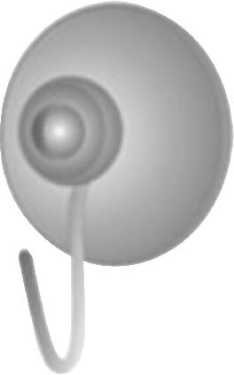 White suction hooks, set of 2 pcs