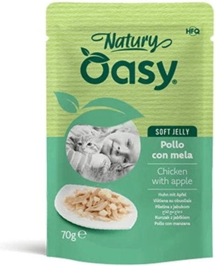 Oasy Natury Soft Jelly Huhn mit Apfel Beutel 70 g